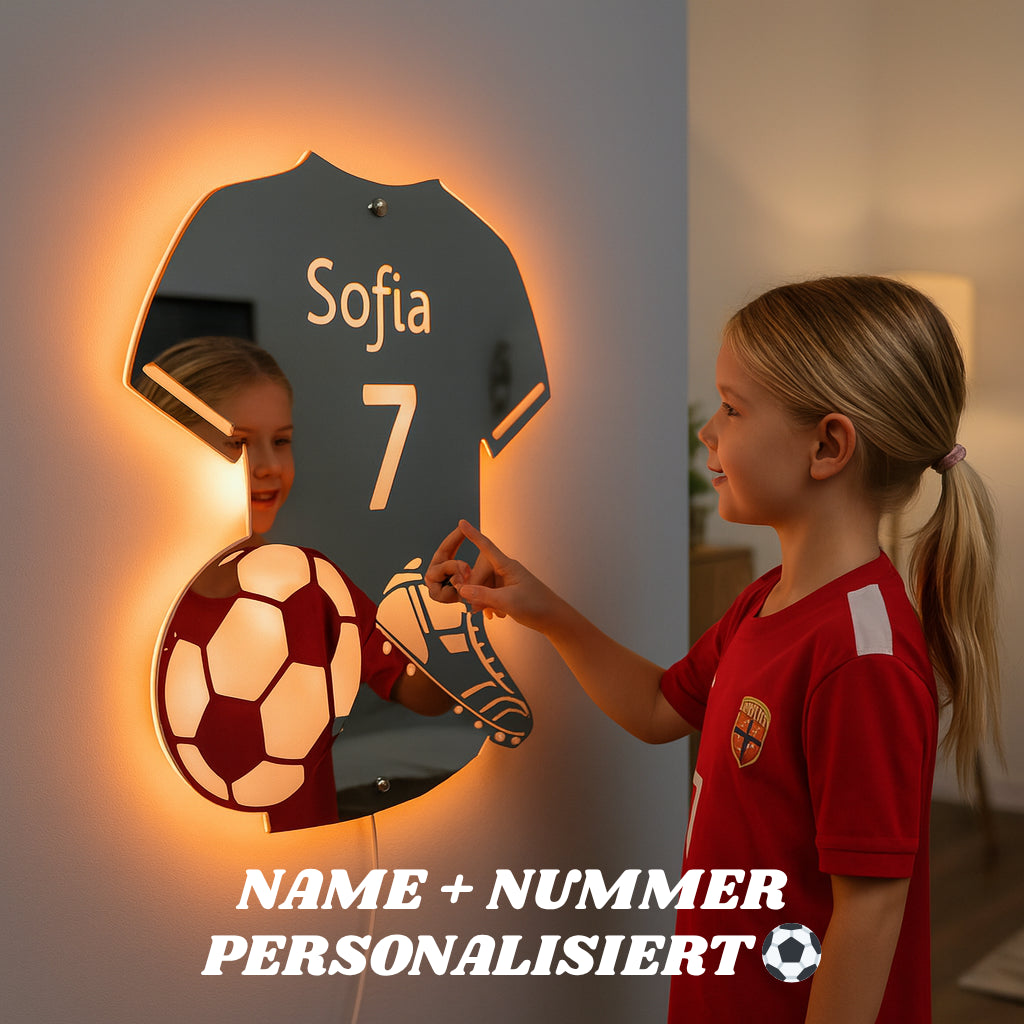 LumiGoal | Personalisierter LED-Fußballspiegel