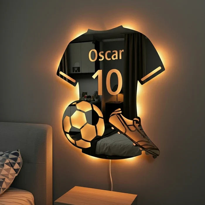 LumiGoal | Personalisierter LED-Fußballspiegel