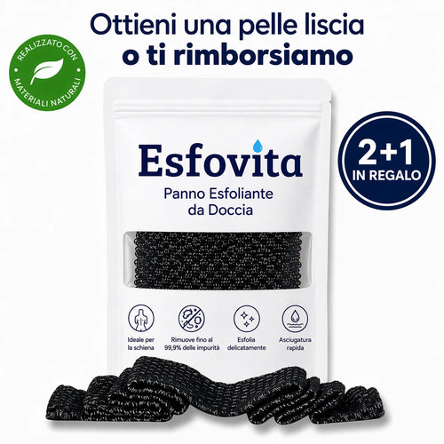 Panno esfoliante da doccia | Esfovita