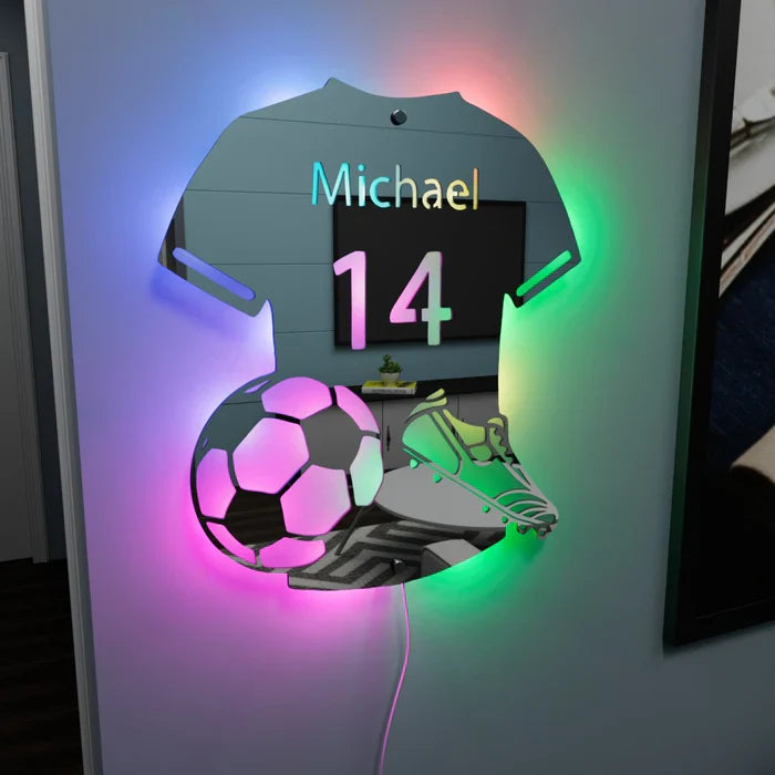 LumiGoal | Personalisierter LED-Fußballspiegel