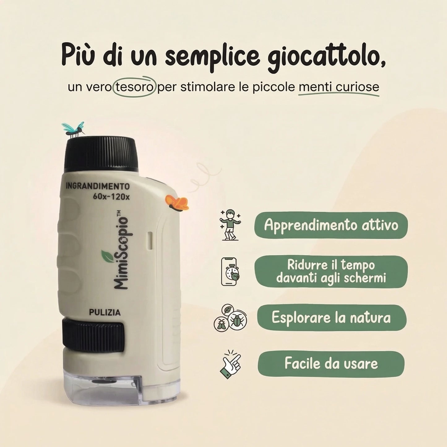 MiniScopio™ | Microscopio portatile per bambini