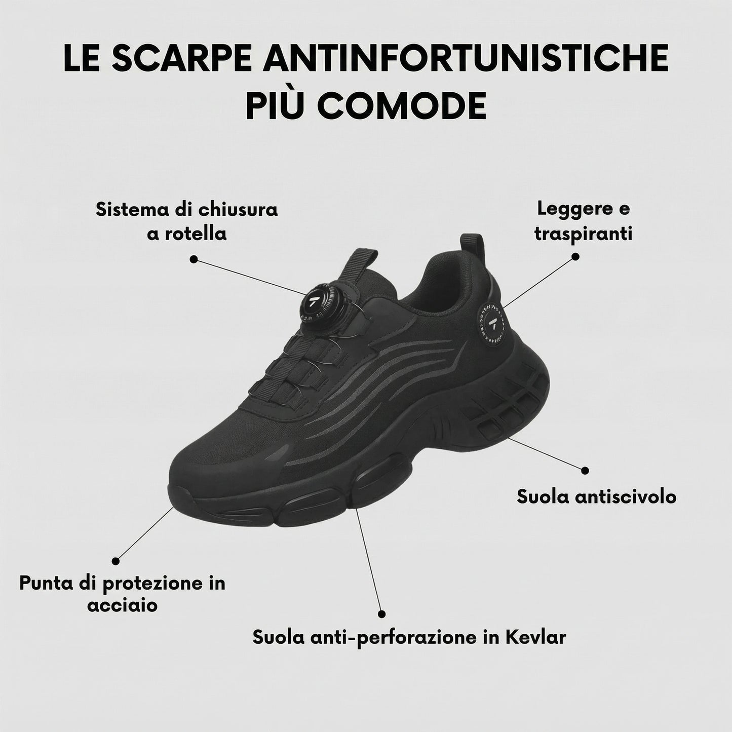 Lockta | Scarpe antinfortunistiche sneaker unisex